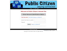 Tablet Screenshot of intranet.citizen.org